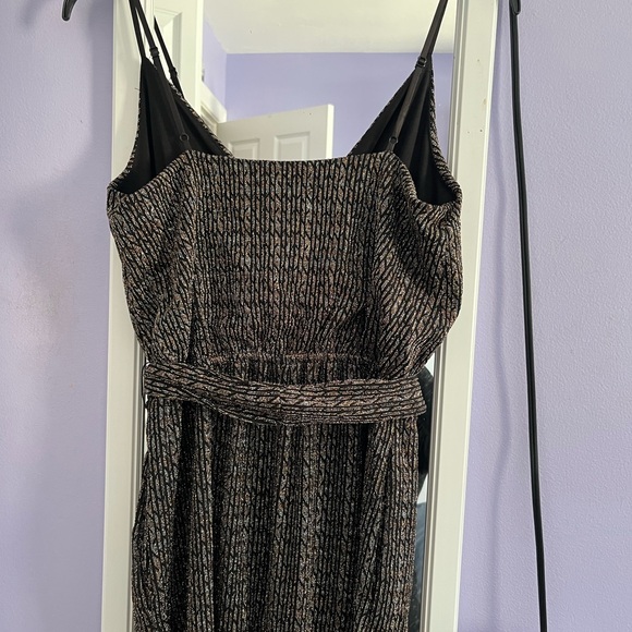 Jennifer Lopez Black/Gold Sparkly Jumpsuit - Picture 5 of 6